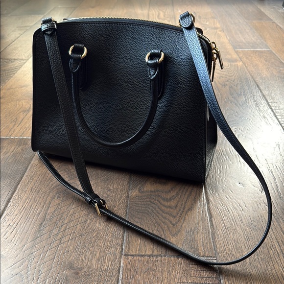 Coach Channing Carryall Black Leather Bag - Picture 2 of 9